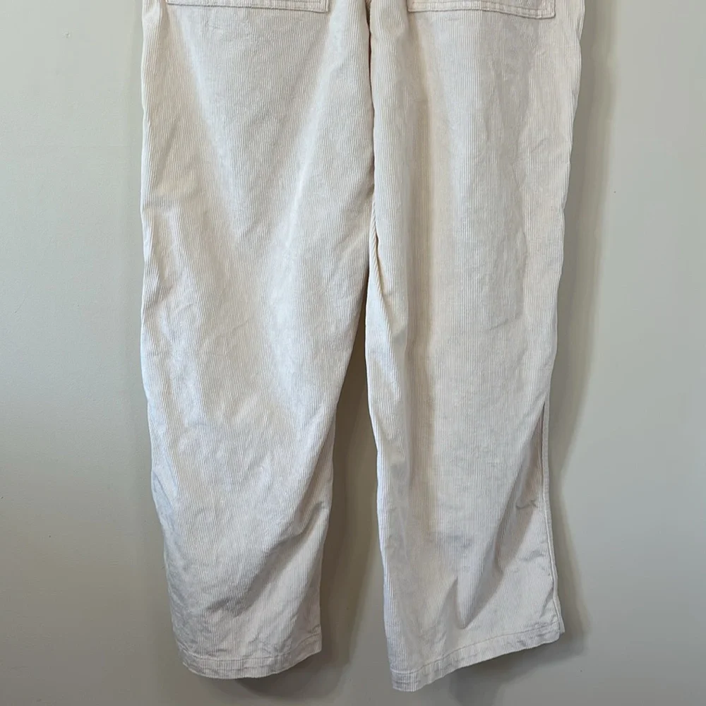 Madewell Emmett 2.0 Wide-Leg Pants in Corduroy Antique Cream Size 12 - Picture 10 of 13